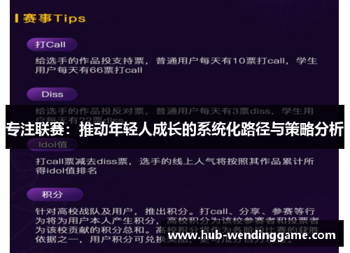 专注联赛：推动年轻人成长的系统化路径与策略分析